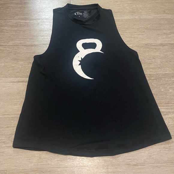 Zyia Black Sleeveless Gym Tank Top - Picture 1 of 5
